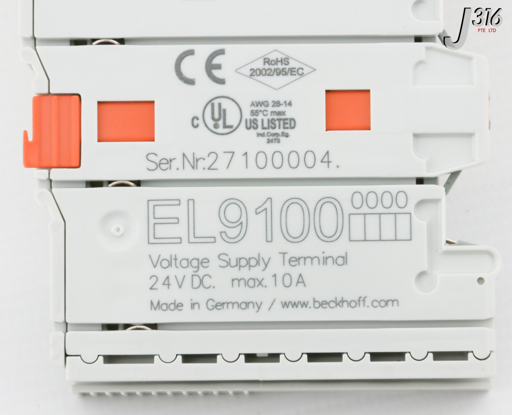 31457 BECKHOFF POTENTIAL VOLTAGE SUPPLY TERMINAL MODULE (NEW